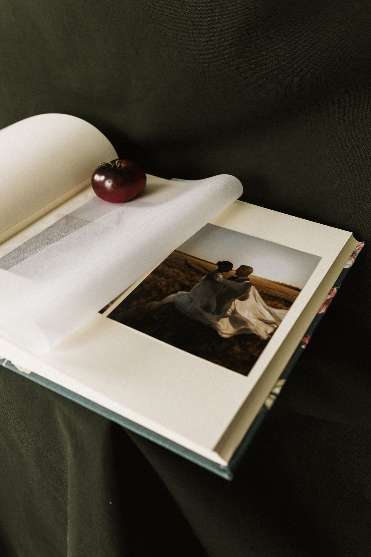 Álbum Tradicional Flores Azul y Rosa - Mónica Ortega PhotosÁlbum Grande