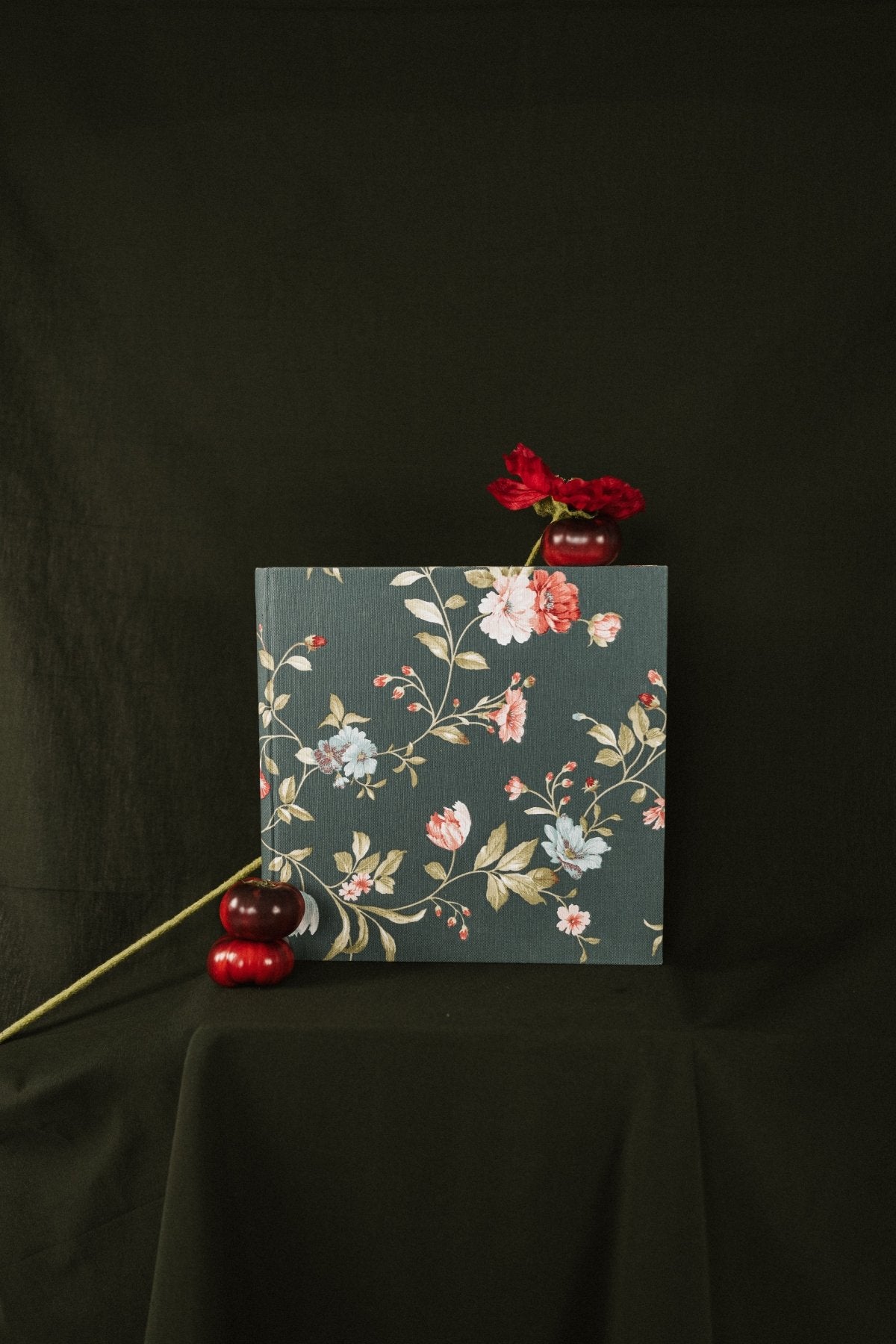 Álbum Tradicional Flores Azul y Rosa - Mónica Ortega PhotosÁlbum Grande