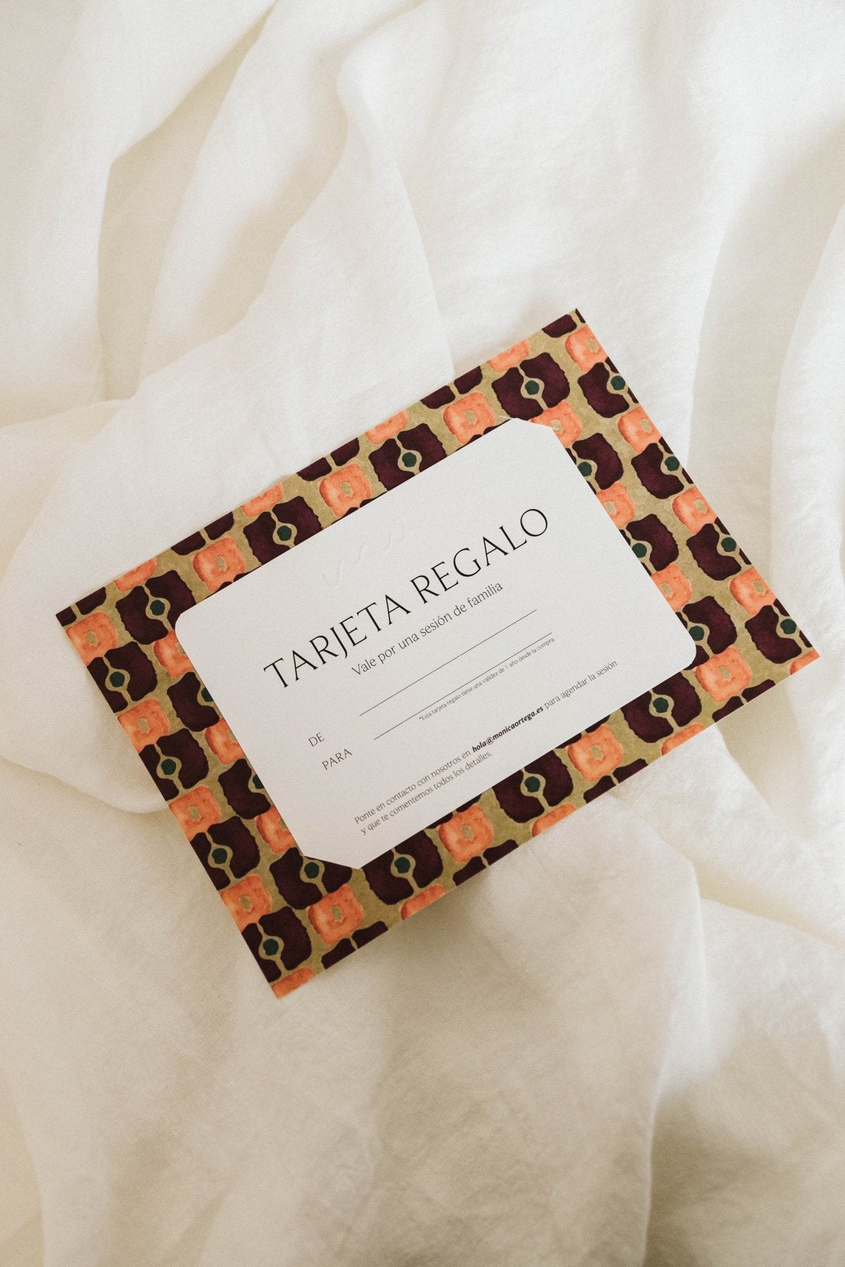 Tarjeta Regalo Sesión de Fotos de Familia - Mónica Ortega PhotosTarjeta Regalo