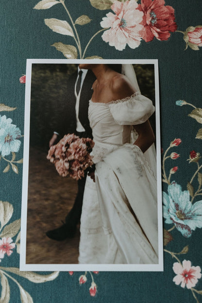Álbum Tradicional Flores Azul y Rosa - Mónica Ortega PhotosÁlbum Grande