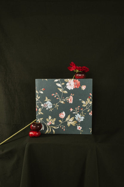 Álbum Tradicional Flores Azul y Rosa - Mónica Ortega PhotosÁlbum Grande