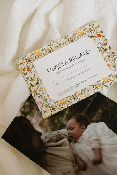 Tarjeta Regalo Sesión de Fotos de Bautizo - Mónica Ortega PhotosTarjeta Regalo