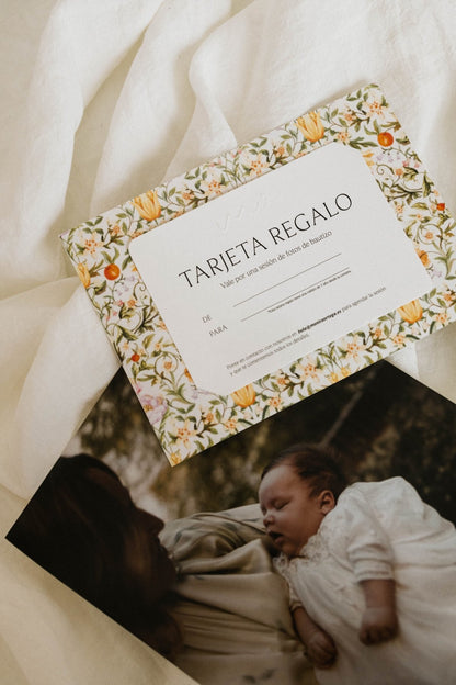 Tarjeta Regalo Sesión de Fotos de Bautizo - Mónica Ortega PhotosTarjeta Regalo