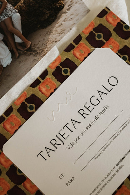 Tarjeta Regalo Sesión de Fotos de Familia - Mónica Ortega PhotosTarjeta Regalo